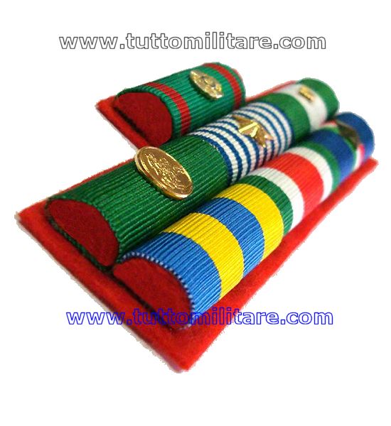 Nastrini Militari Confezionati con Sottopanno Rosso