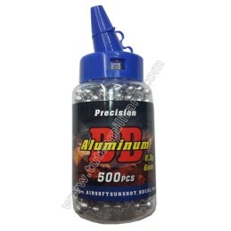Pallini in Alluminio di Precisione Softair 6 mm. 0,30 gr. 