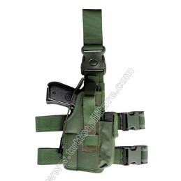 Fondina Tattica Cosciale Cordura Verde PA270