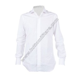 Camicia Bianca Gala Polsi Doppi per Gemelli