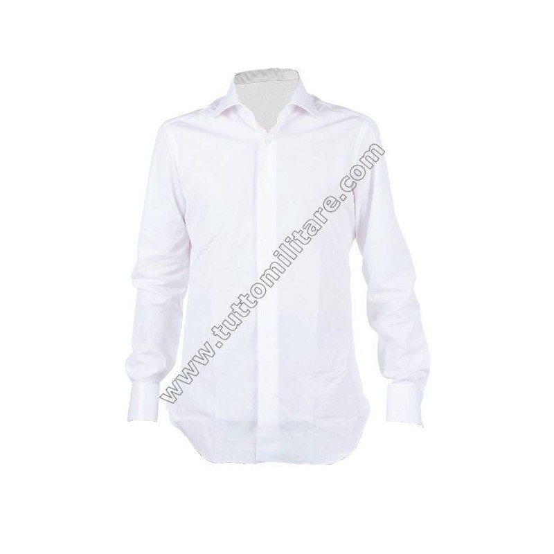 Camicia Bianca Gala Polsi Doppi per Gemelli