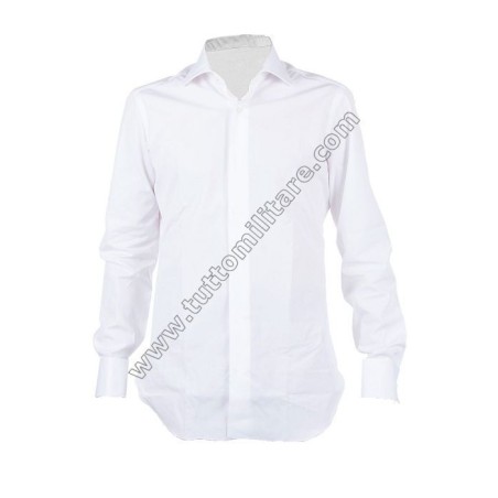 Camicia Bianca Gala Polsi Doppi per Gemelli