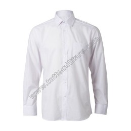 Camicia Bianca Manica Lunga Misto Cotone Polizia Marina Militare Carabinieri Polizia Locale