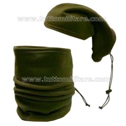 Collare Termico Pile Verde Oliva con Laccio