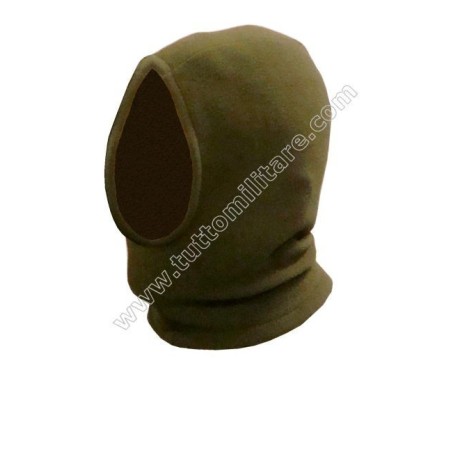 Passamontagna Collare Pile Verde Oliva