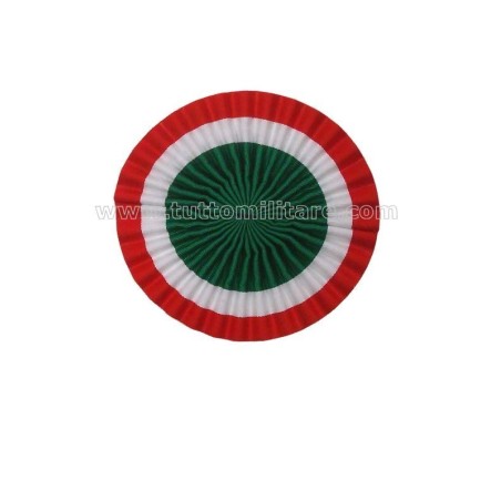 Coccarda Tricolore 10 cm. per Lucerna