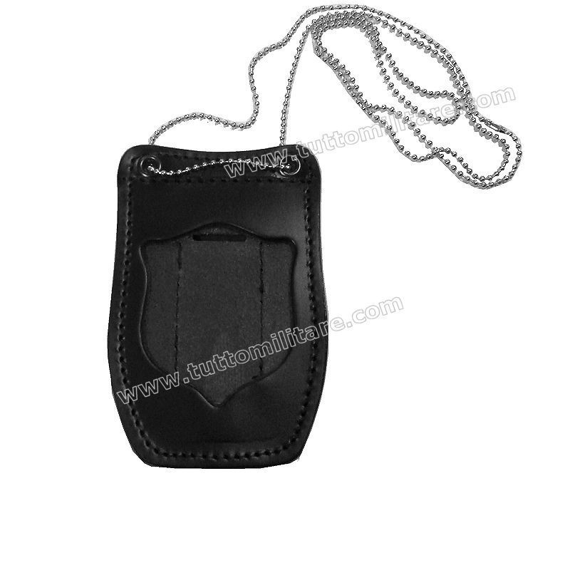 Portaplacca Polizia Operativa con Catenella e Passante