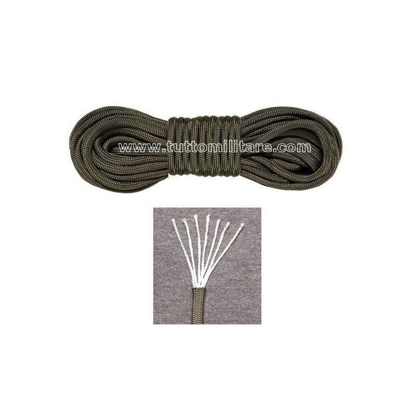 Cordino Verde Paracord 550 Tipo III
