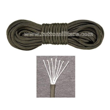 Cordino Verde Paracord 550 Tipo III