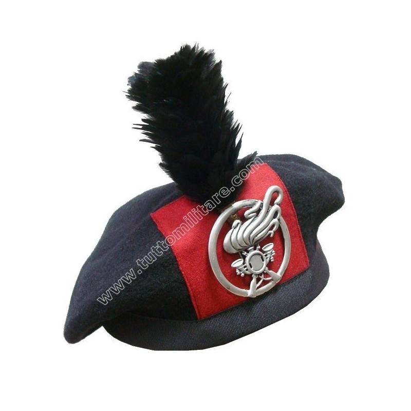 Basco Bersaglieri con Fregio Storico e Piumetto