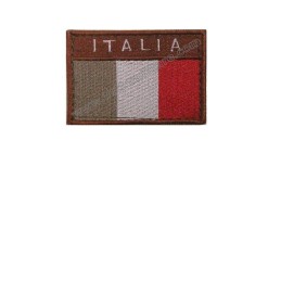 Scudetto Rettangolare Italia Bordo Coyote