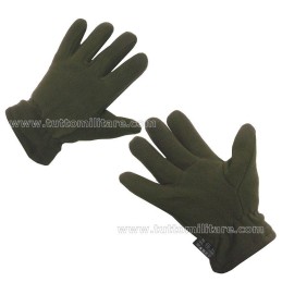 Guanti Pile Verde Oliva Termici