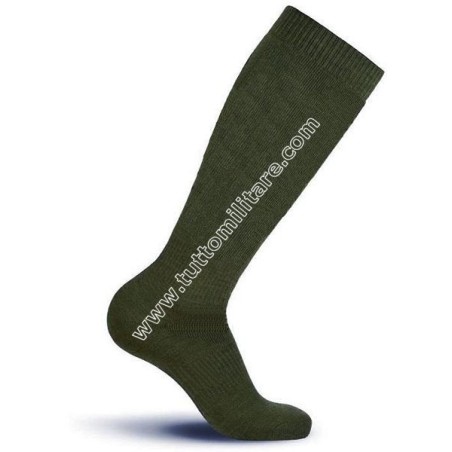 Calzettoni in Lana Verde e Spugna Interna