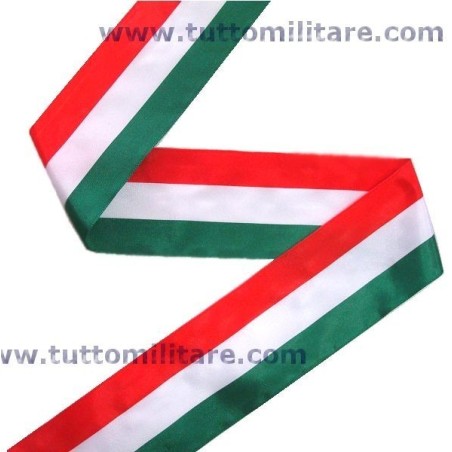 Nastro Tricolore Italia Larghezza 5 cm. per Inaugurazioni