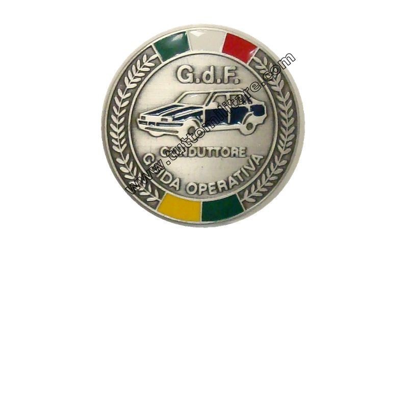 Distintivo in Metallo Conduttore Guida Operativa Guardia di Finanza