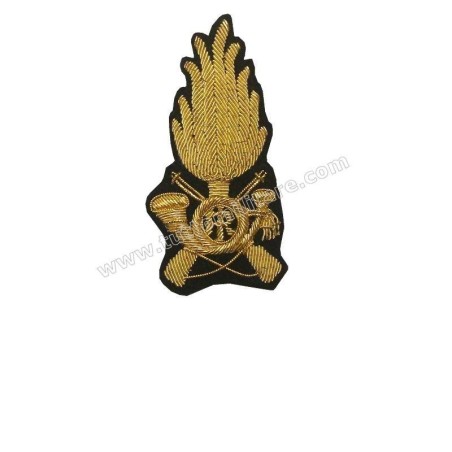 Fregio Gala Maschile Guardia di Finanza su Nero