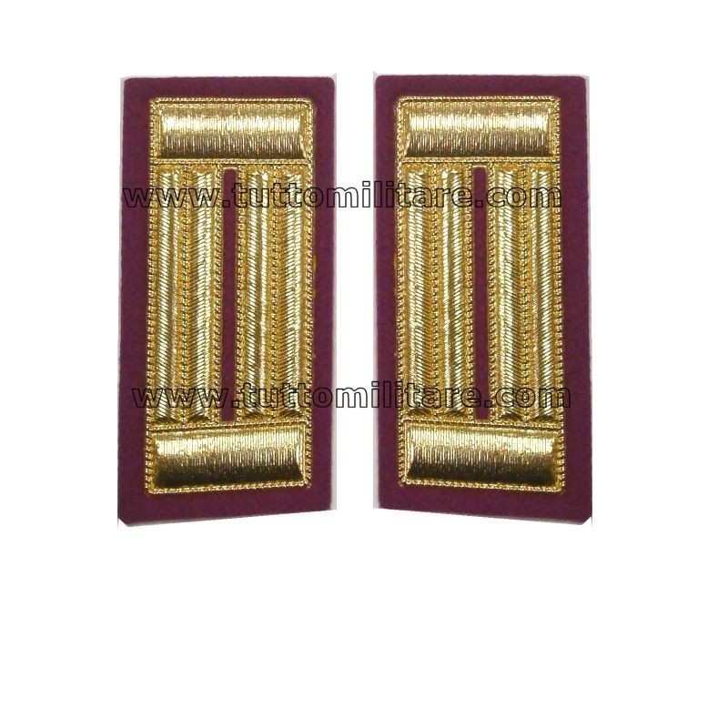 Alamari Guardia Giurata Bordo Cremisi