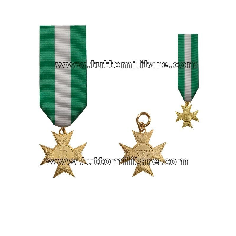 Croce Anzianità Servizio 25 anni Ufficiali e Sottufficiali