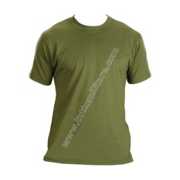 Maglietta Cotone Manica Corta Verde Oliva