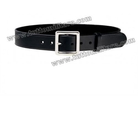 Cinturone Pelle Nera con Fibbia 4 cm ad Ardiglione