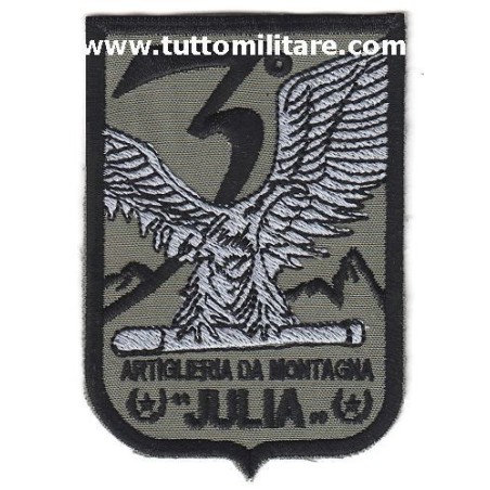 Scudetto Ricamato 3°Reggimento Artiglieria Montagna