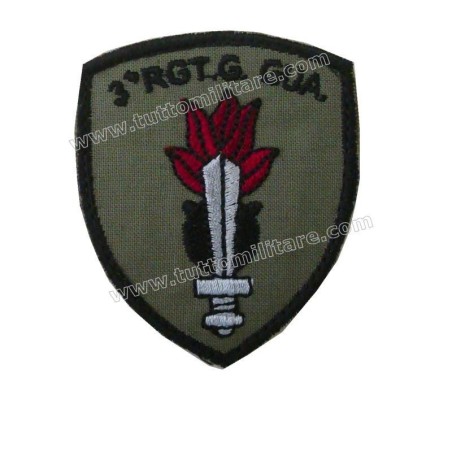 Scudetto Ricamato Omerale Terzo Rgt Guastatori