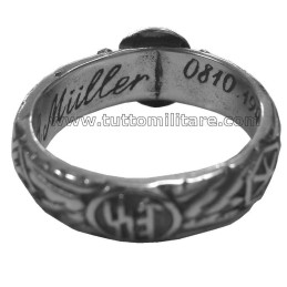 Anello Totenkopft in Argento nome  Muller e Himmler