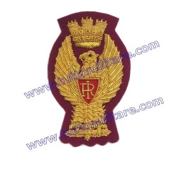 Fregio Ricamato Polizia di Stato Fondo Cremisi