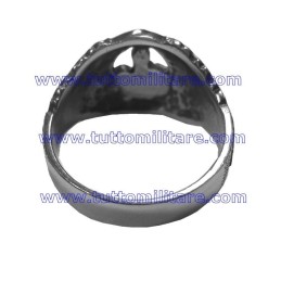 Anello in Argento Punzonato Antipartigiani Bandkampfabzeichen