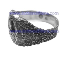 Anello in Argento Punzonato Antipartigiani Bandkampfabzeichen