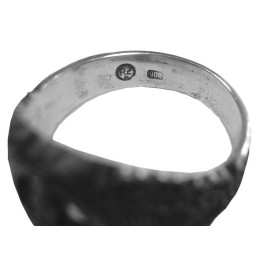 Anello in Argento Punzonato Antipartigiani Bandkampfabzeichen