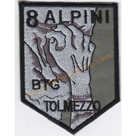 Scudetto Ricamato Battaglione Alpini Tolmezzo
