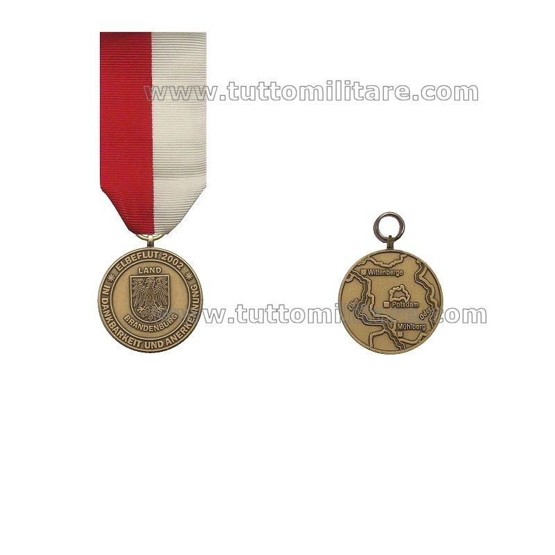 Medaglia Elbeflut 2002 Brandeburg