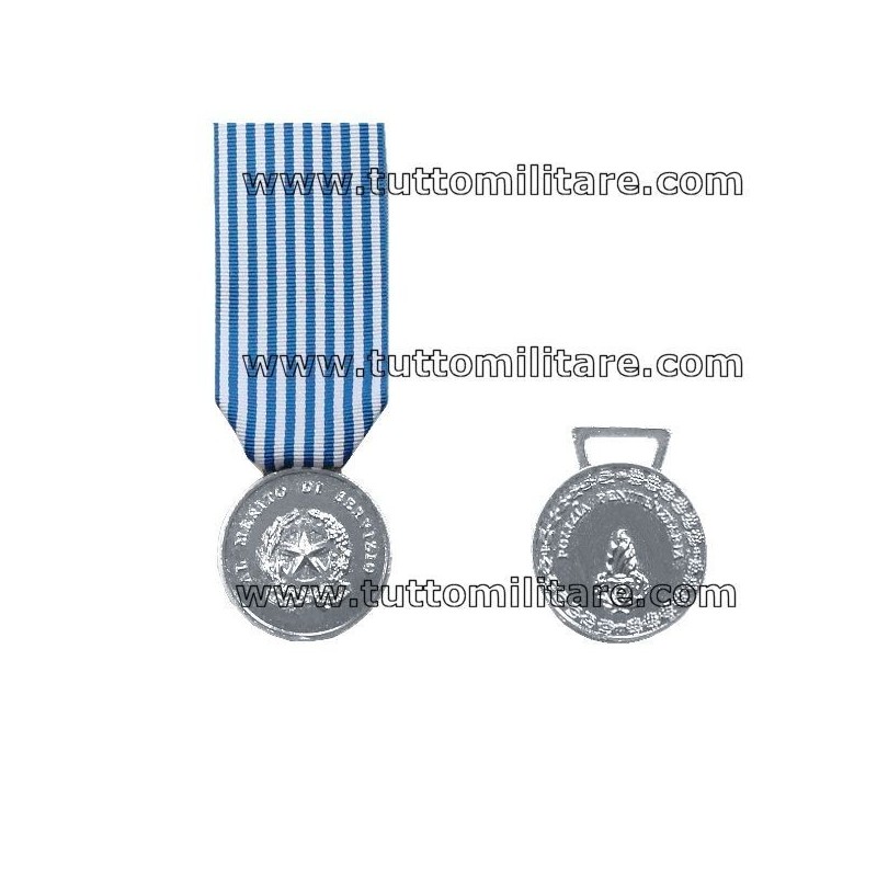 Medaglia Merito Servizio Argento Polizia Penitenziaria