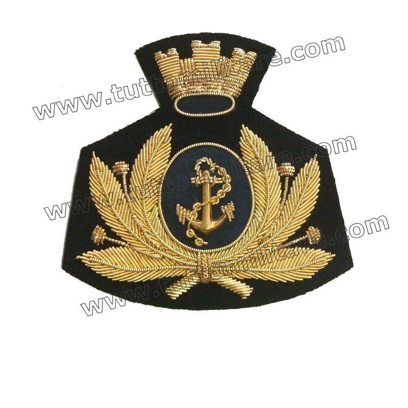 Fregio Marina Militare per Berretto Rigido Maschile
