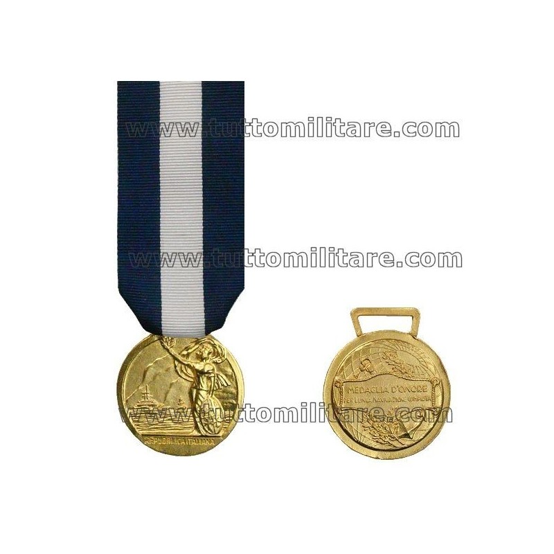 Medaglia d'Onore Lunga Navigazione Marittima Oro 20 Anni