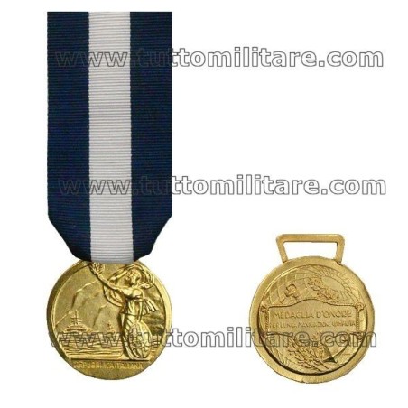 Medaglia d'Onore Lunga Navigazione Marittima Oro 20 Anni