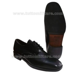 Scarpe Basse Nere per Divisa con Suola in Gomma