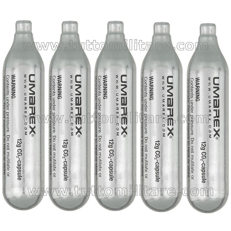 Set 5 Ricariche Gas Umarex CO2 Pistole Softair