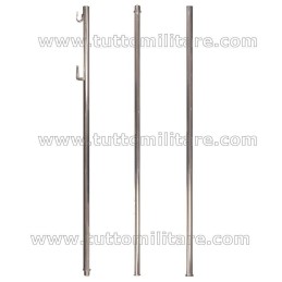 Asta Cromata a 3 Pezzi per Bandiera o Labaro