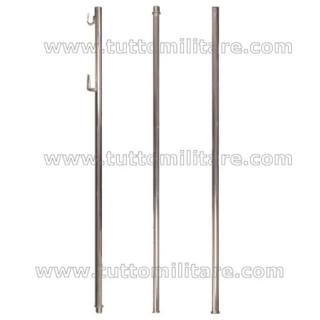 Asta Cromata a 3 Pezzi per Bandiera o Labaro