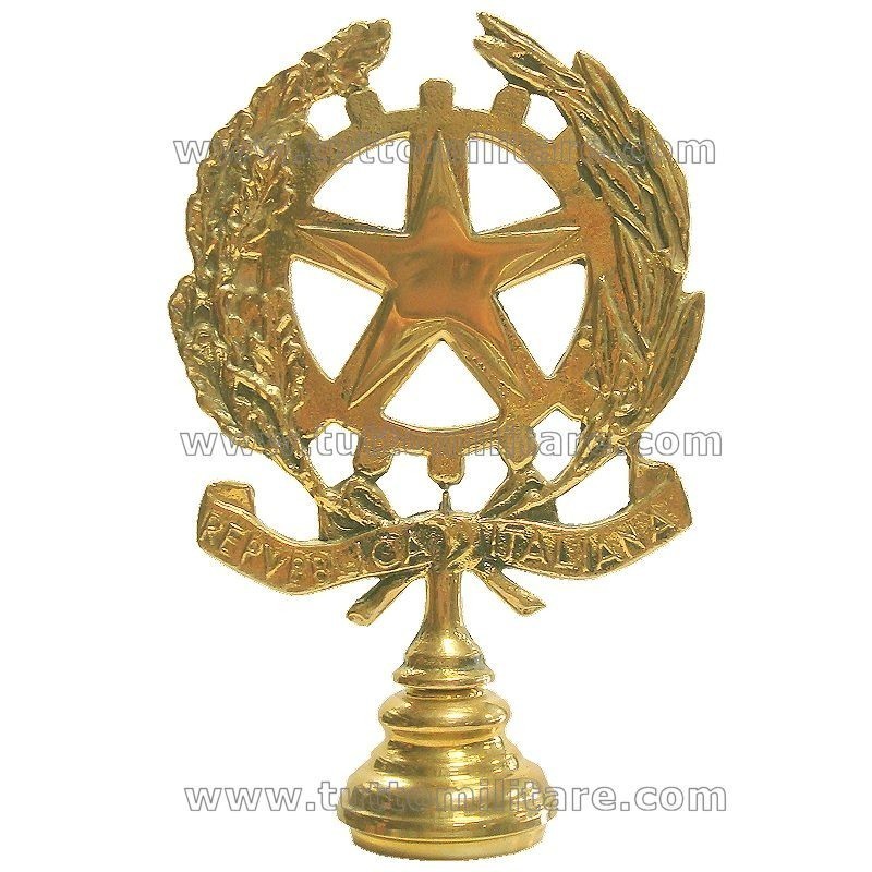 Puntale Repubblica Italiana Ottone  Lucido