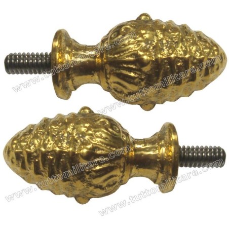 Pomoli in Ottone Dorato a Pigna per Traversina