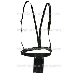 Cinturone con Spallaccio Porta Asta