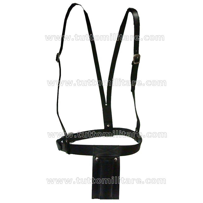 Cinturone con Spallaccio Porta Asta