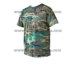 Maglietta T-Shirt Woodland Camo