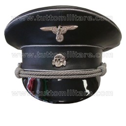 Berretto in Pelle Ufficiale Allgemeine SS