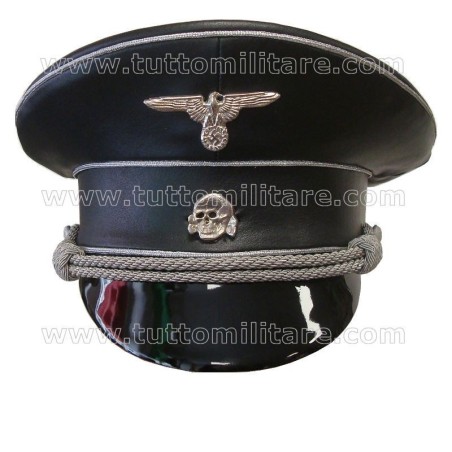 Berretto in Pelle Ufficiale Allgemeine SS