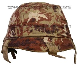 Telino Vegetato per Elmetto con Attacchi a Velcro