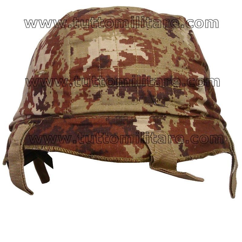 Telino Vegetato per Elmetto con Attacchi a Velcro